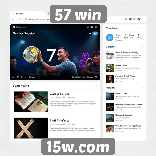 Análise da interface do usuário do site 57 win
